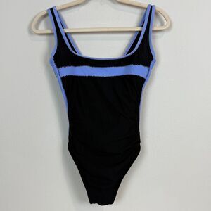 Miraclesuit Navy Lavender One Piece 10